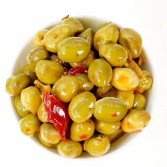 Olives Vertes Pimentées (250 g)