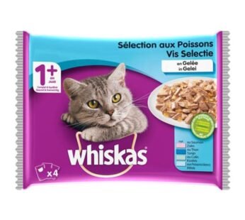 Whiskas – Gelee Aux Poisson Pour Chats 4X100G