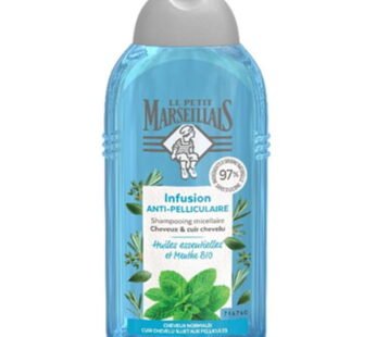 Le Petit Marseillais – Shampoing Micellaire Huiles Essentielles Menthe Bio 250Ml