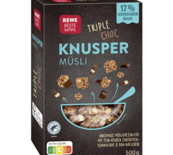 Rewe – Knusper Musli Triple Choc 500G