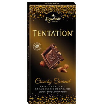 Aiguebelle – Chocolat Noir Crunchy Caramel Tentation-100G-Aiguebelle