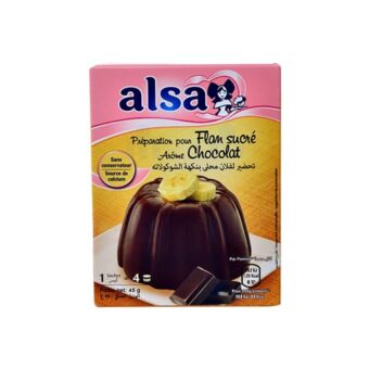 Alsa – Préparation Pour Flan Sucré Arôme Chocolat 45G