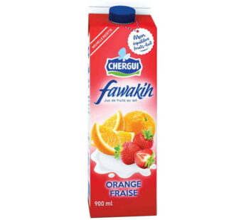 Chergui – Jus De Fruits Orange Fraise 900Ml