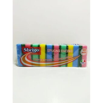 Sbrigo – Éponge Abrasive De Couleur 10 Éponges