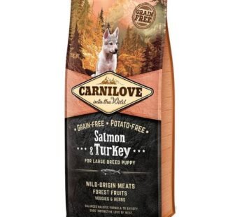 Carnilove – Puppy Large Saumon Et Dinde 12Kg