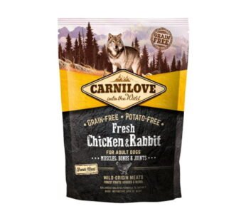 Carnilove – Fresh Chicken & Rabbit Muscles, Bones & Joints For Adulte Dogs 1,5 Kg