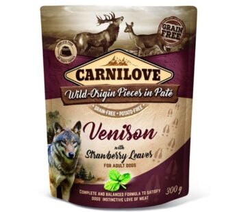 Carnilove – Wild Origine Pièces In Pate Venison 300G