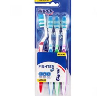 Signal – Toothbrush Fighter+ Medium 4 Pièces