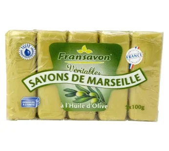 Fransavon – Savons De Marseille A L’Huile D’Olive 5X100G