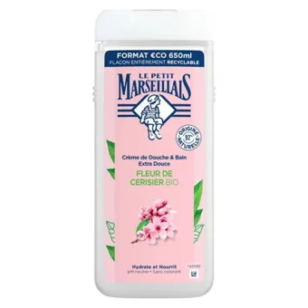 Le Petit Marseillais – Xtra Doux Douche Fleur De Cerisier Bio 650 Ml