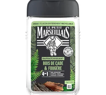 Le Petit Marseillais – Gel Douche 4En1 Rafraîchissant Bois De Cade & Fougère