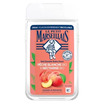 Le Petit Marseillais – Gel Douche Peche Blanche Et Nectarine 250Ml