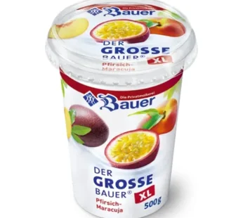 Bauer – Yoghurt Peche Fruit De Passion 500G