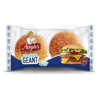 Assylor – Pain Burger Geant X4 320G