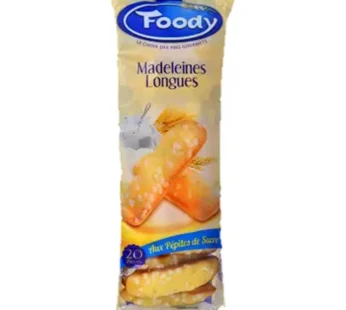 Foody – Madeleine Nature Pepite Sucre Longue 250G