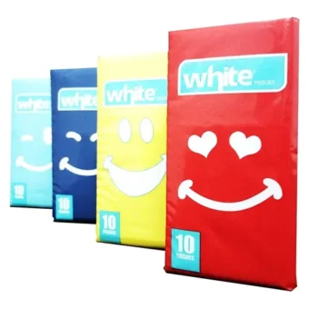 White – Tissues Mouchir Poche
