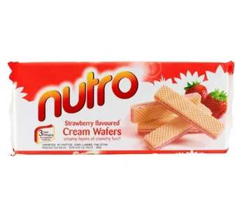 Nutro – Strawberry Flavoured Cream Wafers 150G