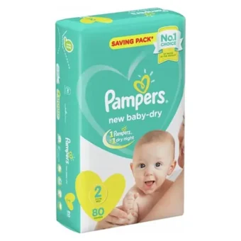Pampers – Couches Ultra Absorbant N°2 3/8 Kg 76 Diapers