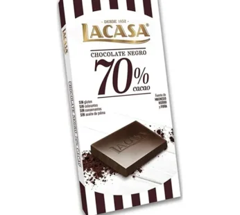 Lacasa – Chocolate Negro 70% Cacao Sin Gluten