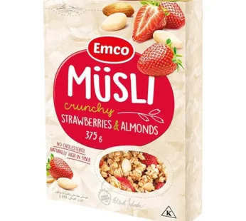 Emco – Musli Crunchy Strawberry Almonds 375G