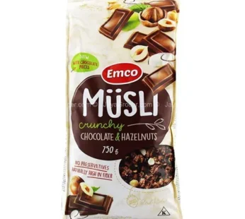 Emco – Musli Crunchy Chocolat & Hazelnuts 750G