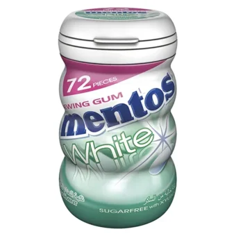 Mentos – White Spearmint 103G Bottle Gum