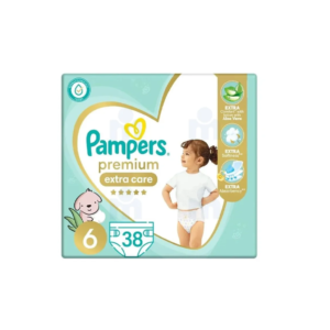 Pampers - Premium Extra Care Diapers - Size 6 - 38 Pc