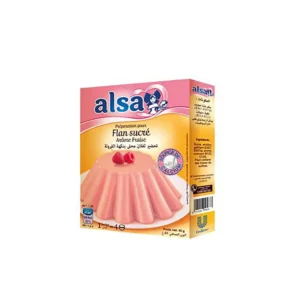 Alsa - Flan Sucré Goût Fraise - 50 g
