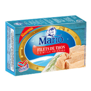 Mario - Filets de thon a l'huile vegetable - 125G