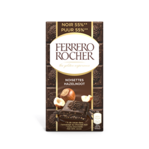 Ferrero Rocher - Tablette Dark Chocolat Noisette - 90G