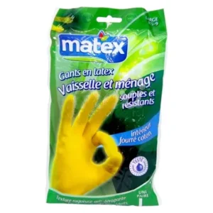 Matex - Gants en latex vaisselle et ménage - L