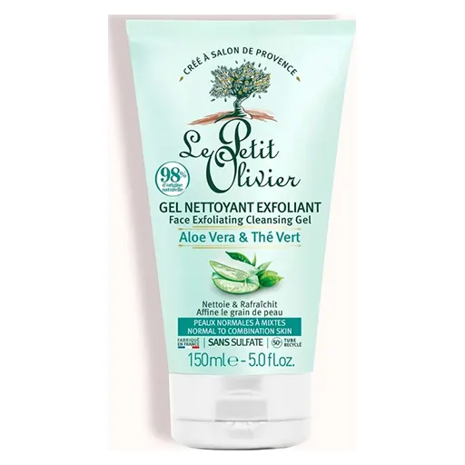 Le Petit Olivier - Gel Nettoyant Exfoliant Quotidien Aloe Vera & The Vert Le Petit O