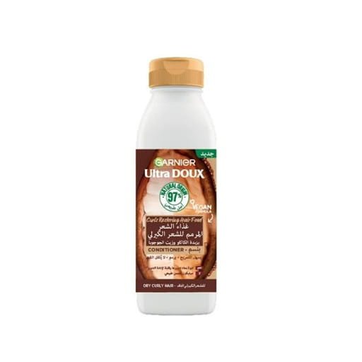 Garnier - Ultra Doux Hair Food Ap Shp Nourissant Beurre De Cacao Cheveux Bouclés - 350 Ml