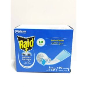 Raid - Diffuseur Électrique - 1 Diffuseur + 10 Recgarges