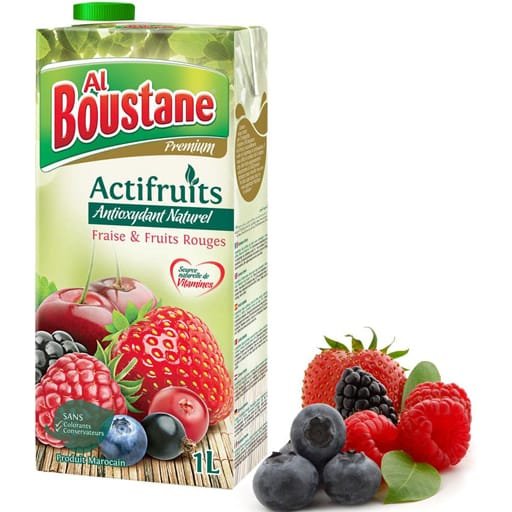 Al Boustane - Actifruits Fraise & Fruits Rouges 1L