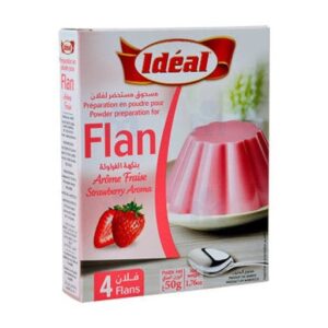Ideal - Flan Fraise 50G