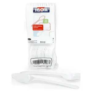 Igor – Cuillère en plastique blanc 145 cm – 20 p