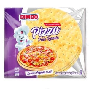Bimbo - Pizza Ronde Saveur Oignon et Ail - 3P 420G