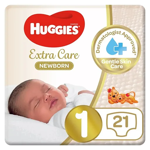 Huggies - Newborn Size 1 Carry Up to 5 kg - 21 pcs