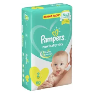 Pampers - Couches Ultra Absorbant N°2 - 3/8 Kg 76 Diapers