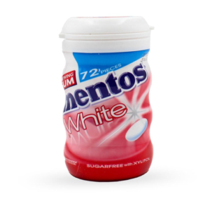 Mentos - White Strawberry 103G Bottle Gum
