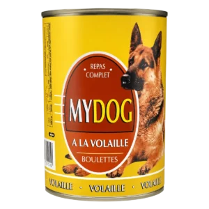 Mydog - Aliment complet pour chien à la volaille en boulettes