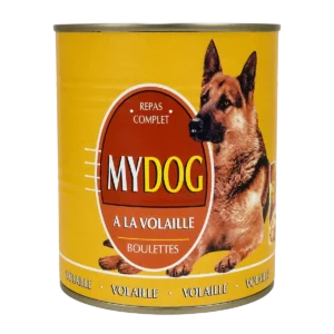 Mydog - Aliment complet pour chien à la volaille en boulettes