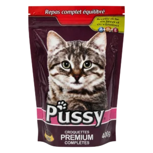 Pussy — Croquettes premium complètes pour chat — 4 kg