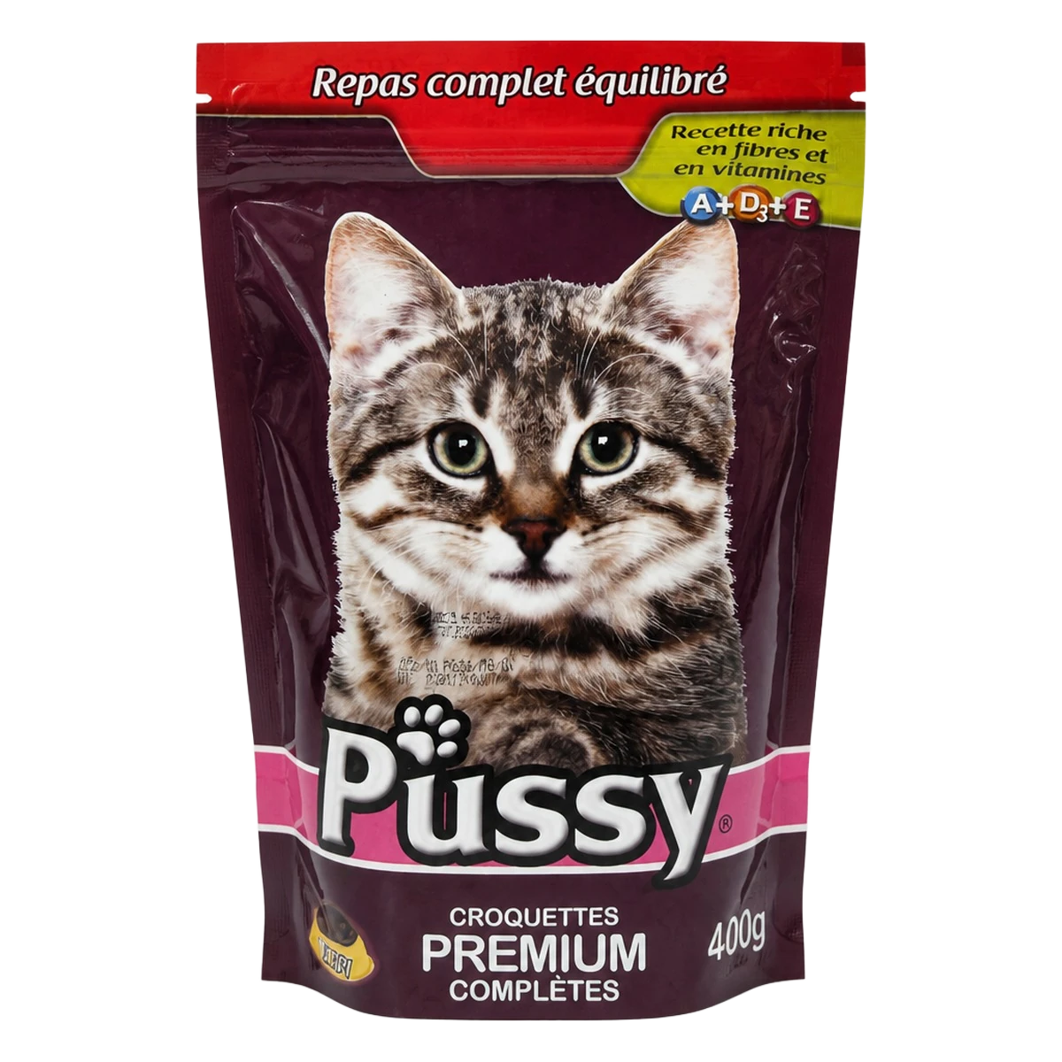 Pussy — Croquettes premium complètes pour chat — 4 kg