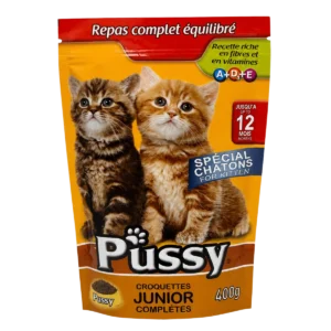 Pussy — Croquettes junior complètes pour chaton — 400 g