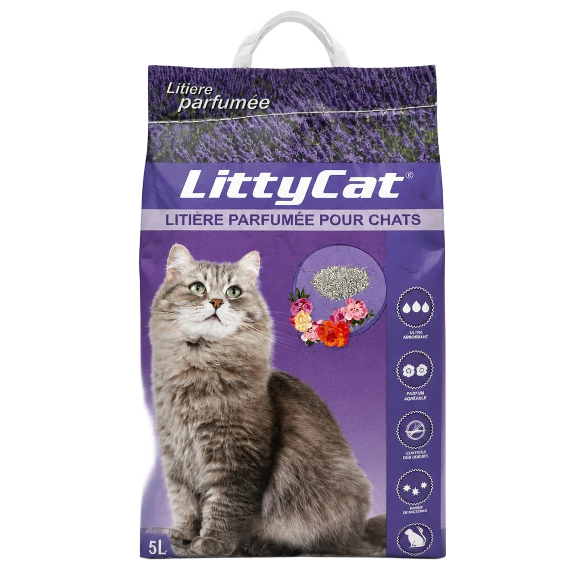 LittyCat — Litière parfumée pour chats — 5 kg