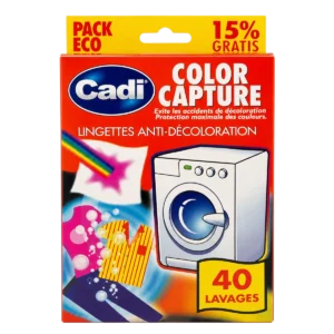 Cadi - Lingettes anti-décoloration Color Capture 40 lavages