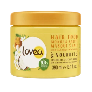 Lovea - Masque cheveux 3 en 1 Monoï & Karité pour cheveux secs et abîmés