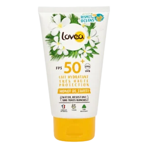 Lovea - Lait hydratant très haute protection SPF 50+ Monoï de Tahiti